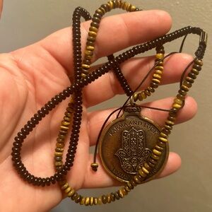 Karma & Luck unisex gold plated necklace